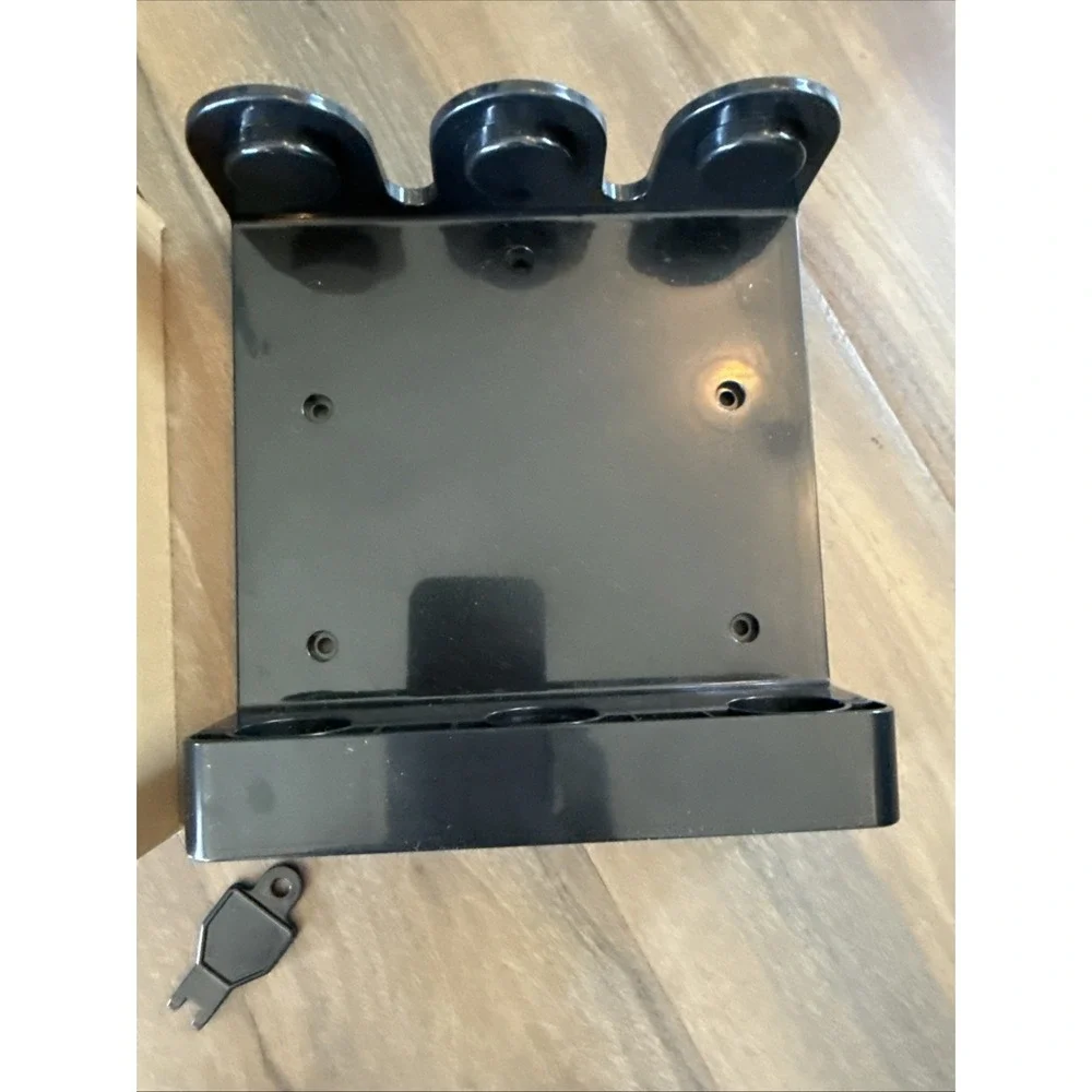 Triple WallMount Black Shampoo Conditioner BodyWash Dispenser Bathroom New w/key